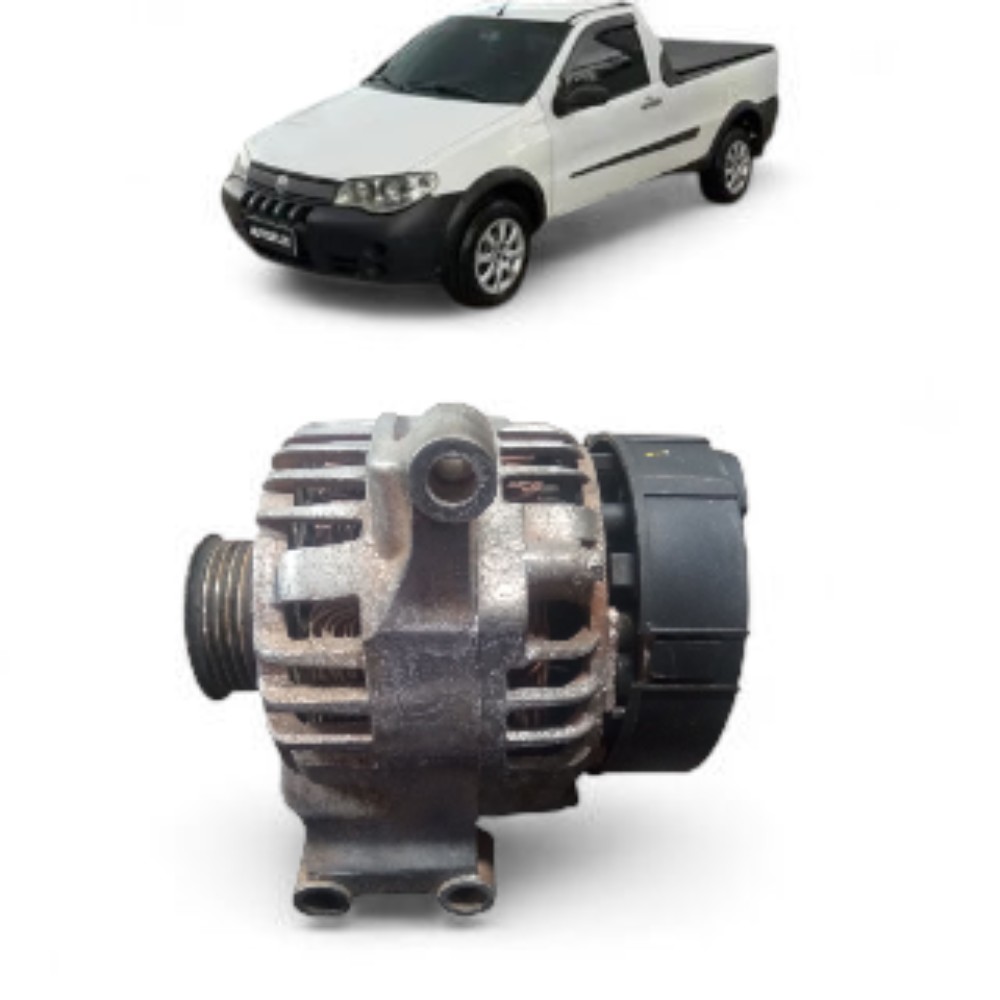 Alternador 1.0 Fiat Mobi Strada Uno 2008 Original