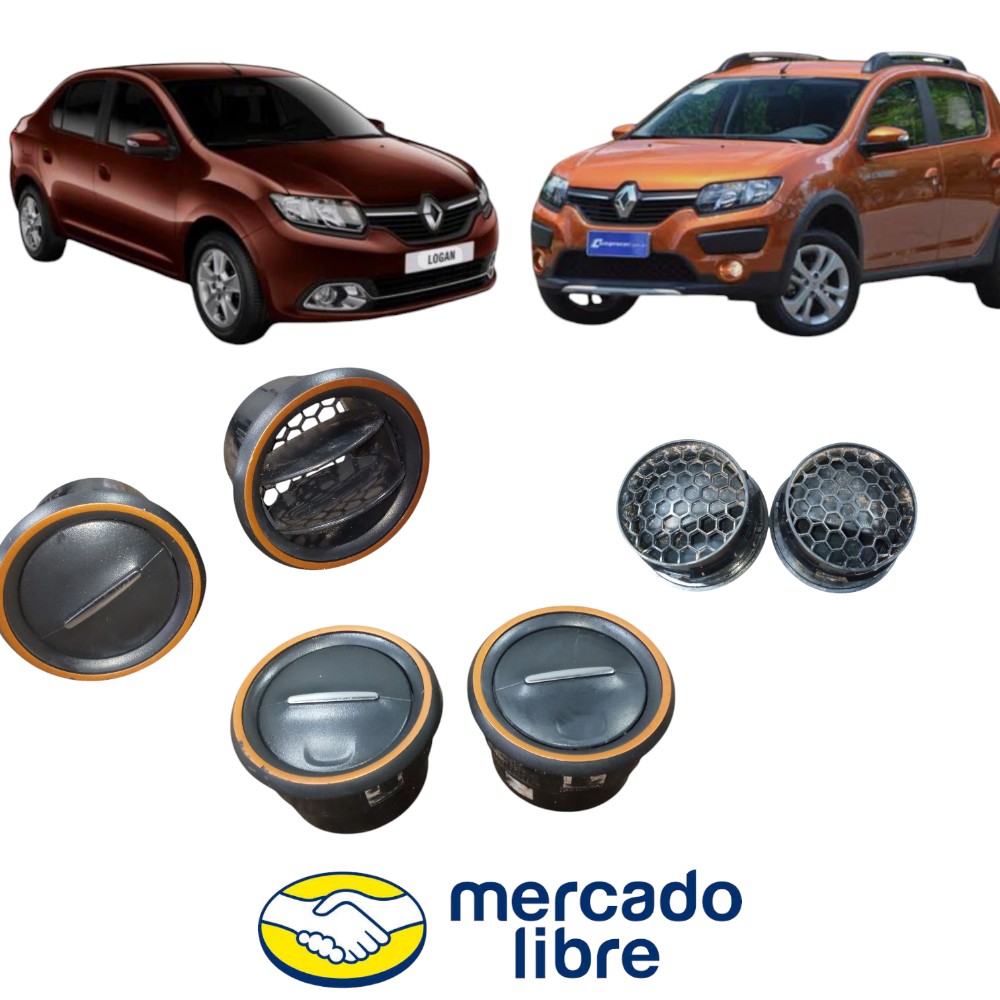 Par Do Difusor Ar Painel Renault Duster Logan Sandero.