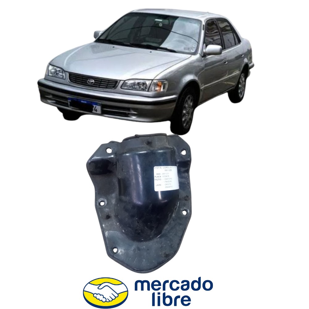 Guarda Pó Tampa Proteção Coluna De Dir Corolla 1995/2002  Preto