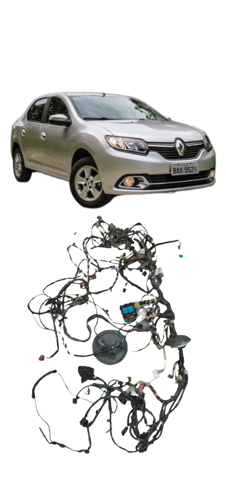 Chicote Completo Gom Base Fusível Renault Logan 2017 A 2018