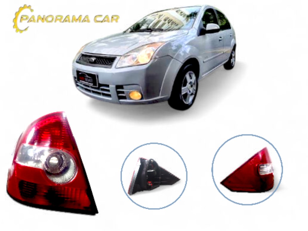 Lanterna L/e Fiesta Sedan 2005 A 2010 Vermelha