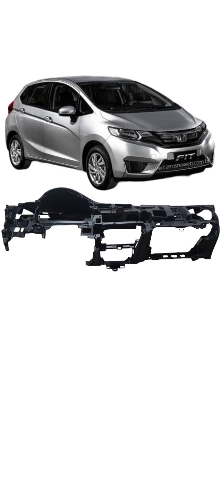 Capa Painel Tabelier Para Recuperar New Fit 2015 A 2020 Preto