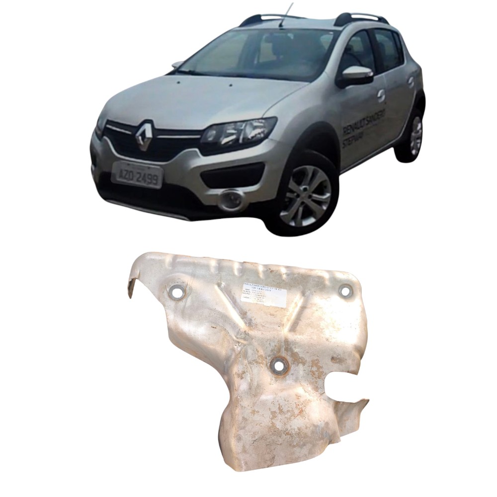 Chapa Defletor Coletor Admissão Renault Sandero 1.6 8v 2016