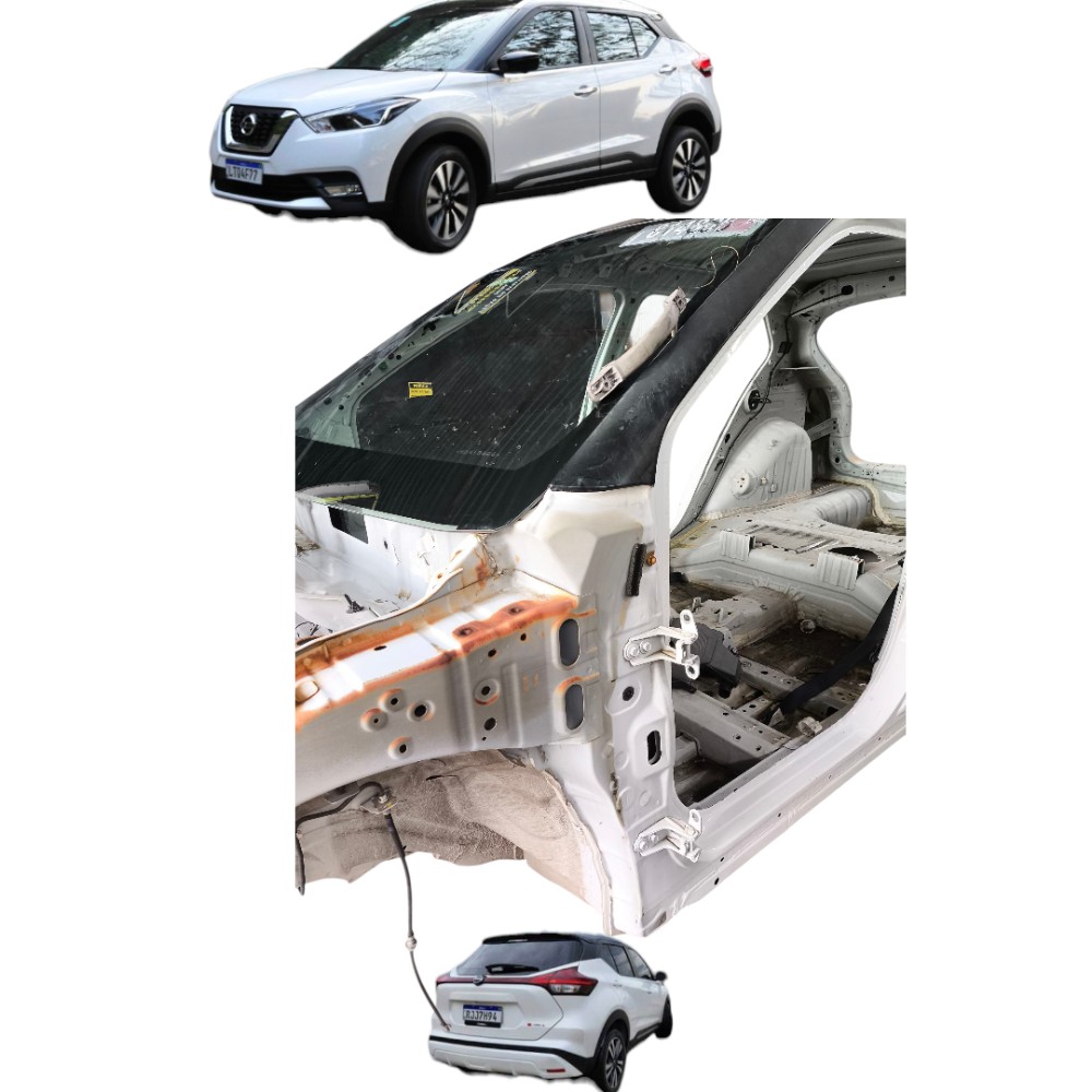 Pé de coluna lado dianteiro esquerdo nissan Nicks 2015 ao 2022