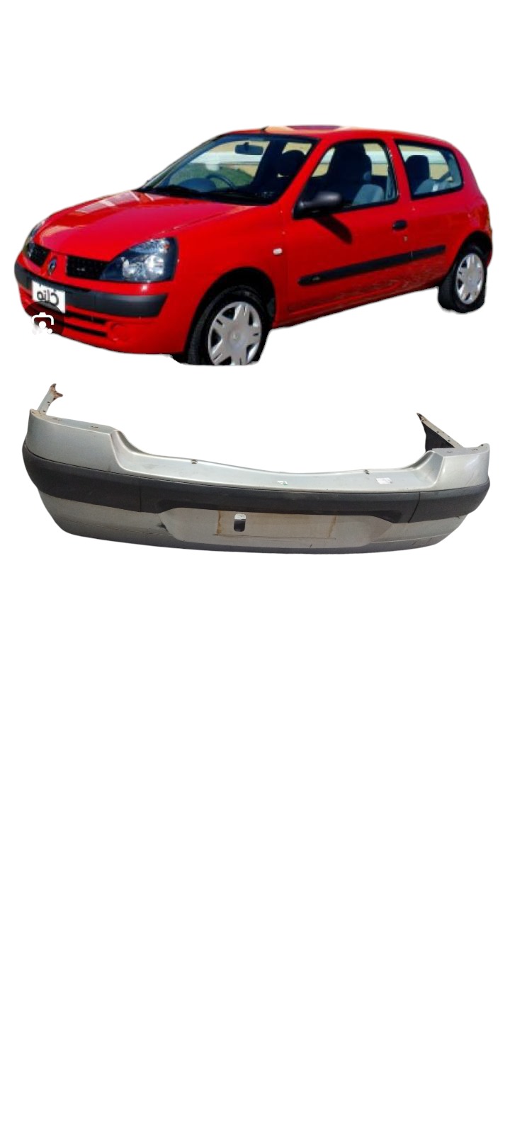 Parachoque Traseiro Renault Clio 1.0 2003 A 2004