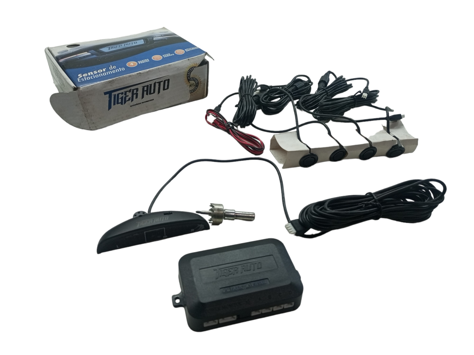 Sensor Estacionamento 4 Ponto Universal Tiger Auto Ré 8