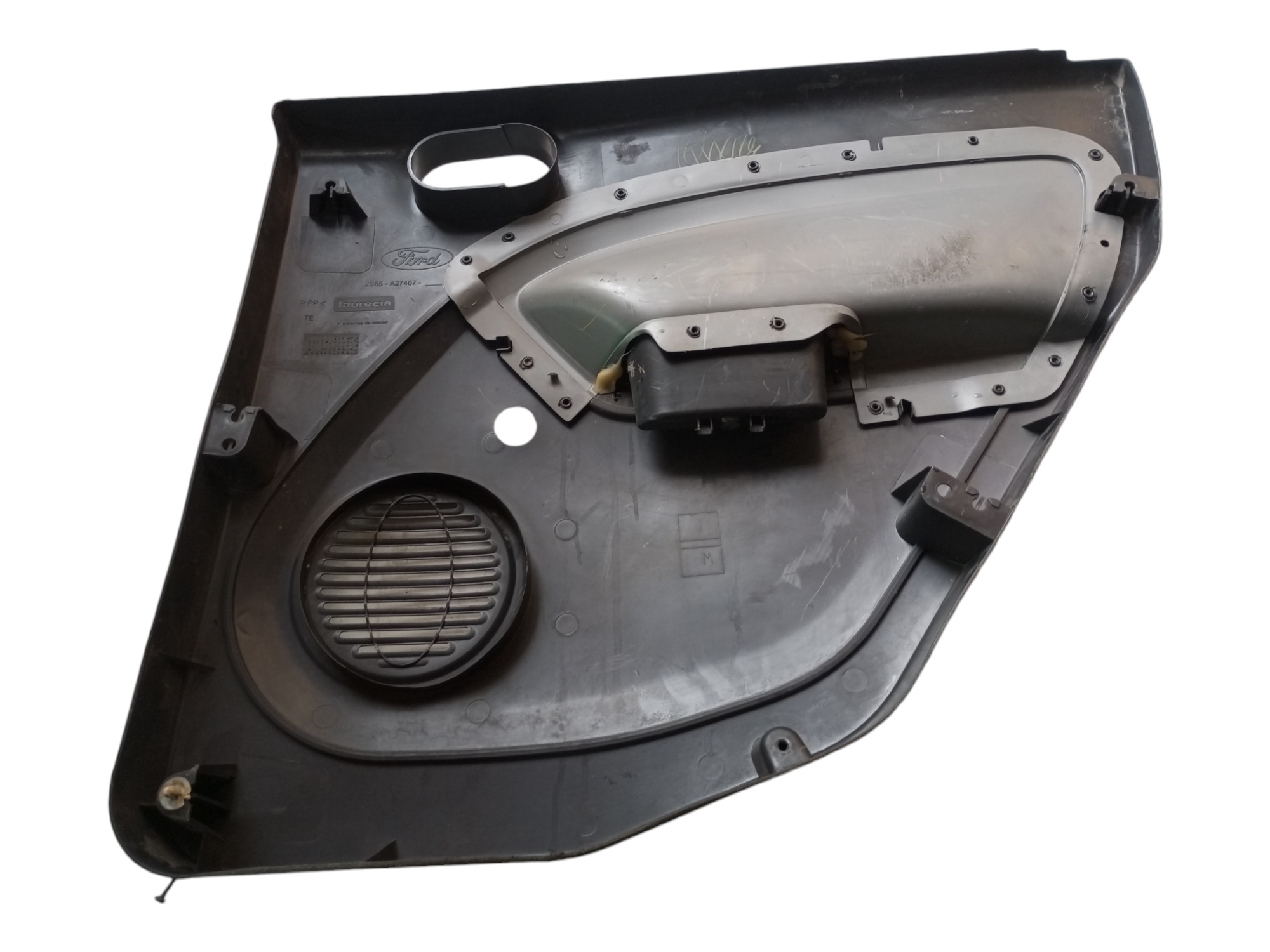 Forro Porta Ford Fiesta 2003 2009 2014 Traseiro Esquerdo Cinza 5