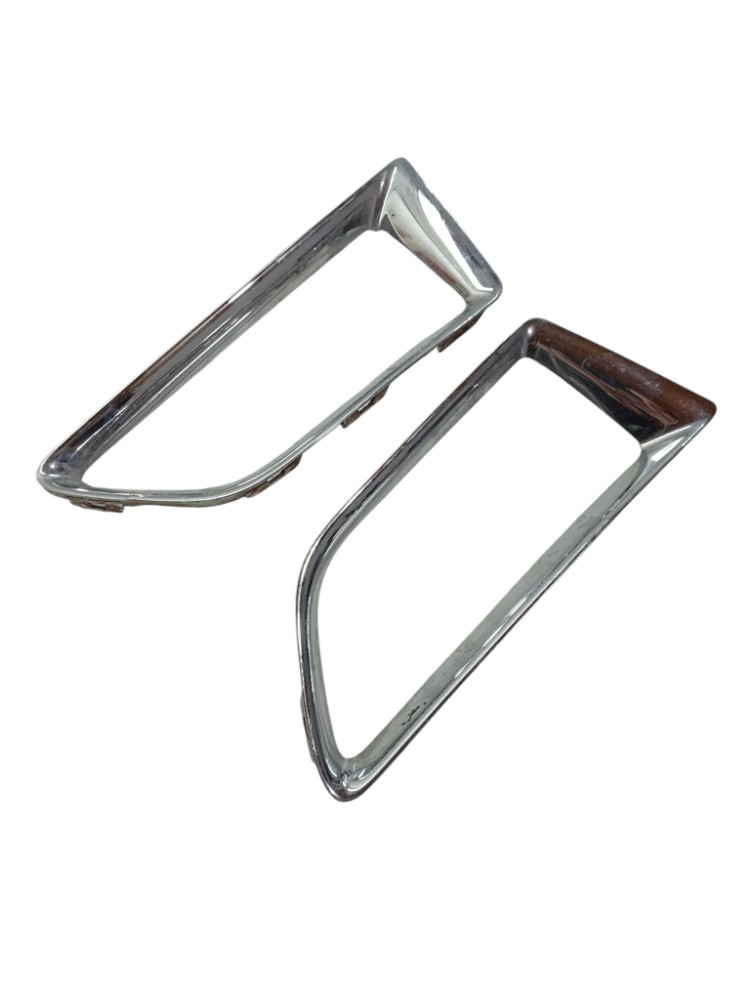 Par Moldura Farol Milha Peugeot 307 2002 2003 2005 2008 Prata Ambos Lados 5