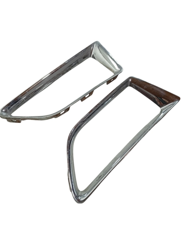 Par Moldura Farol Milha Peugeot 307 2002 2003 2005 2008 Prata Ambos Lados 4