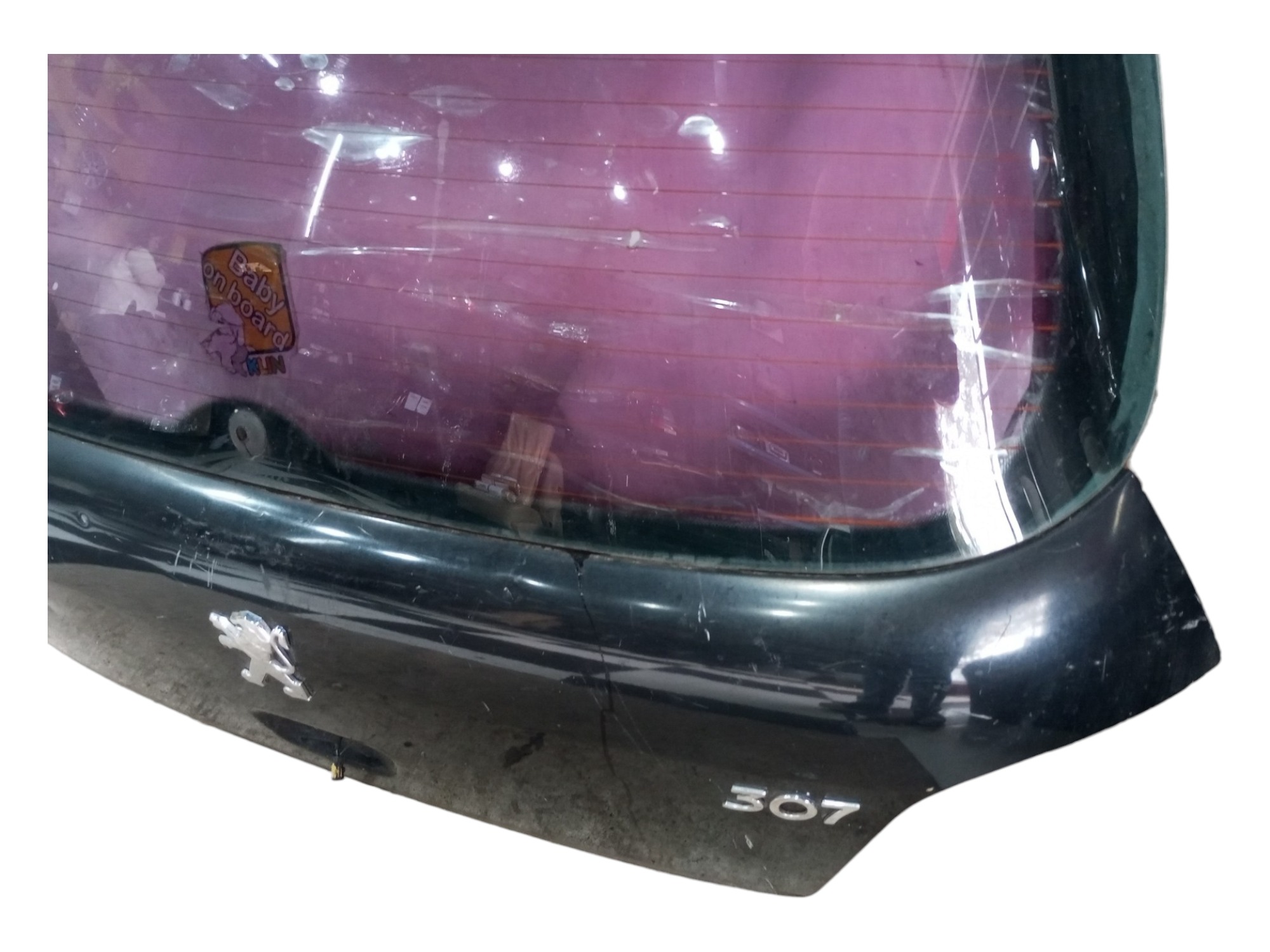 Tampao Tampa Traseira Peugeot 307 2003 2005 2007 2009 2010 Preto 2