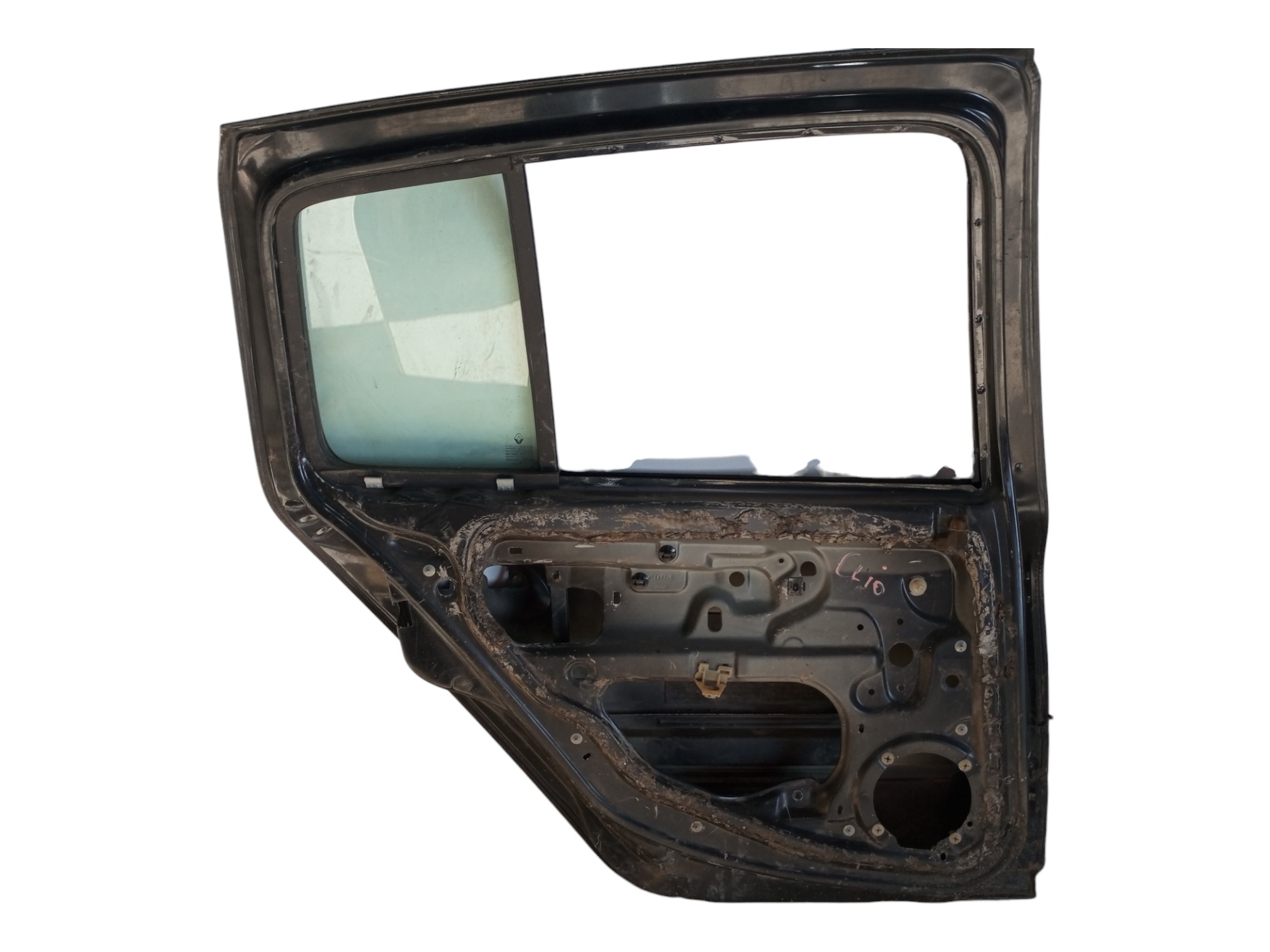 Porta Clio 2007 2008 2009 2010 Traseira Esquerda Renault Traseira Esquerda Preto 2