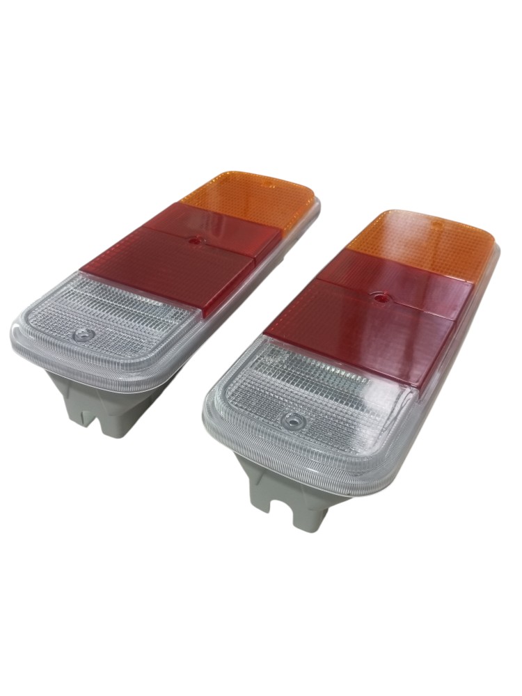 Lanterna Traseira Kombi 76 99 2001 2010 2014 Tricolor Par Vermelho 2