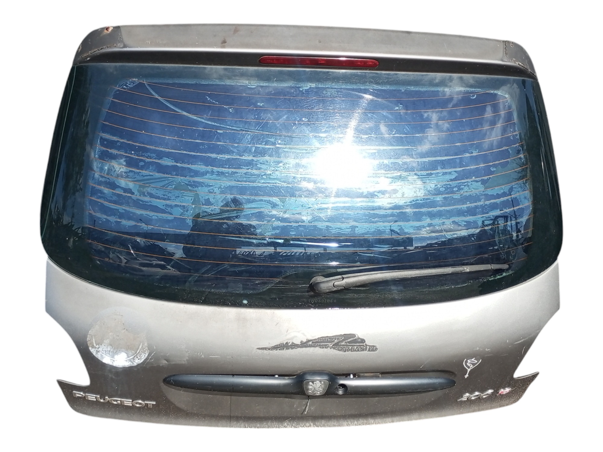 Tampao Tampa Traseira Peugeot 206 2003 2006 2009 2012  Cinza