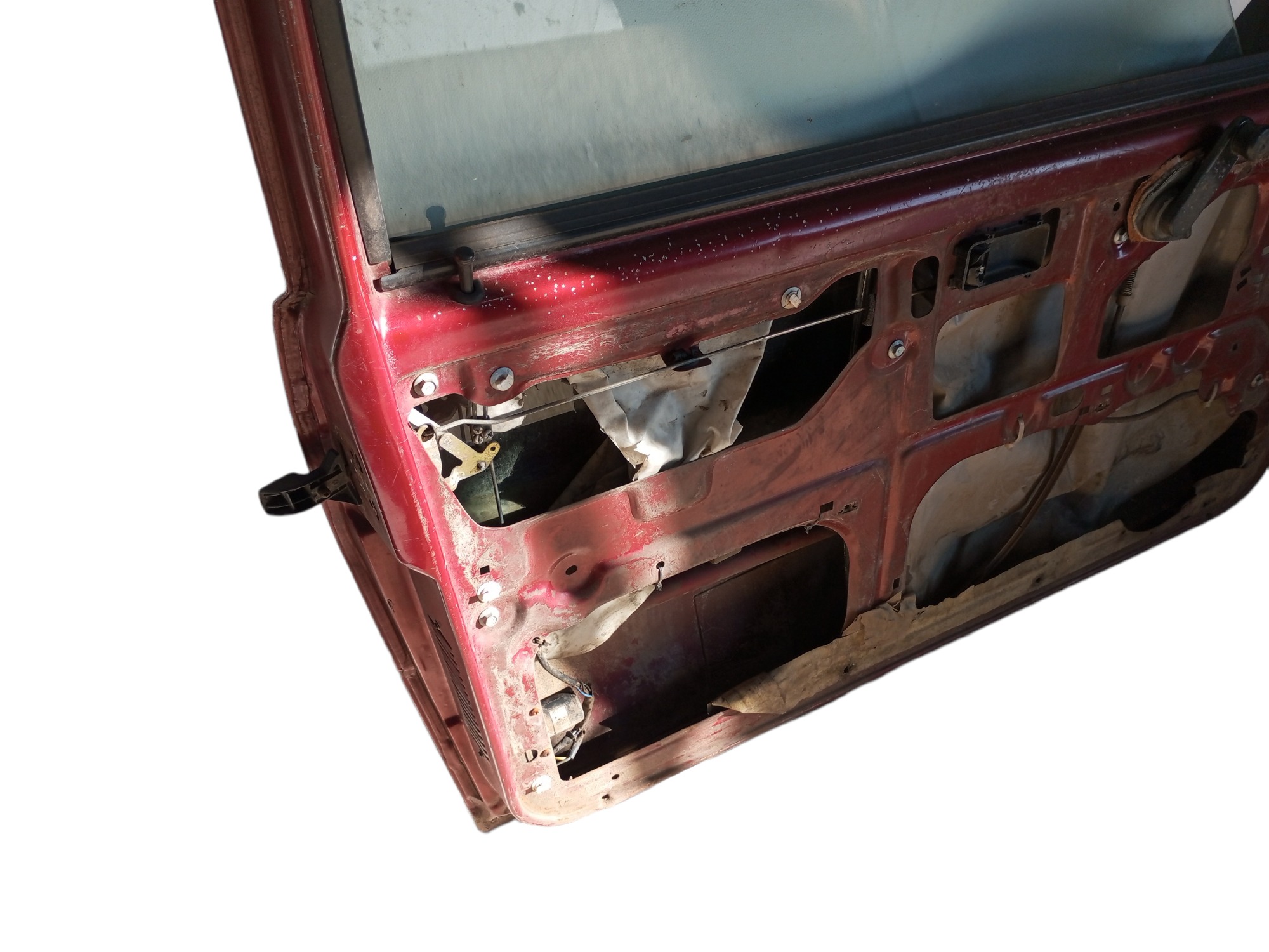 Porta Fiat Uno Mille 2008 2009 Dianteira Esquerda 2 Portas  Dianteira Esquerda Vermelho 8