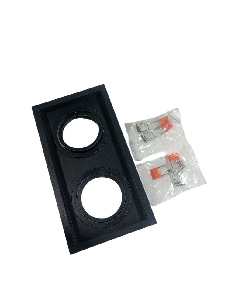 Kit Spot Embutir Duplo Recuado Retangular Ar70 Ajustavel 6