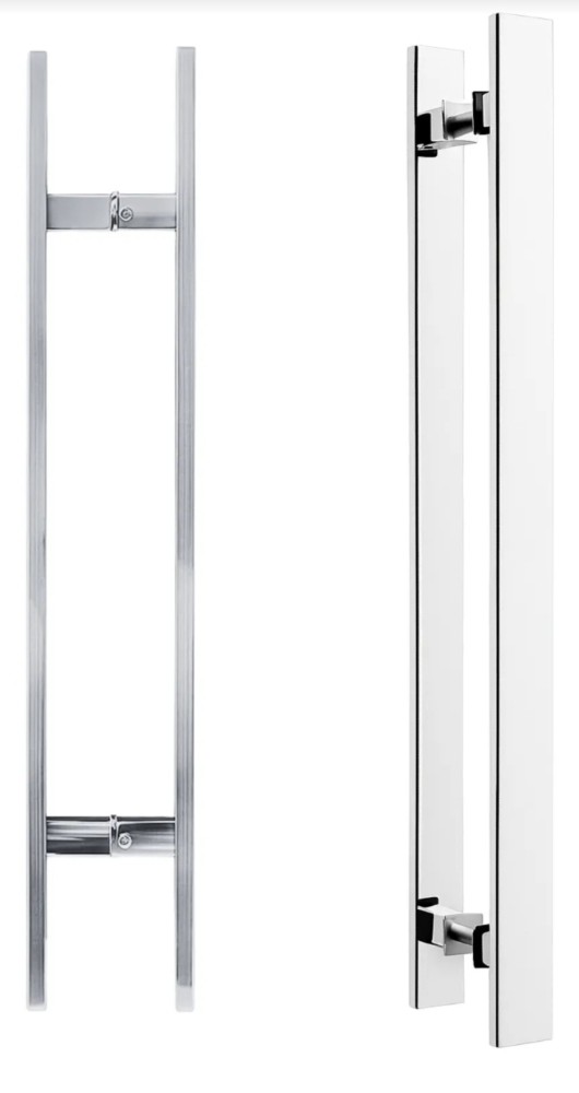 Puxador Barra Chata 100cm Entre Furos 90cm Cromado 5