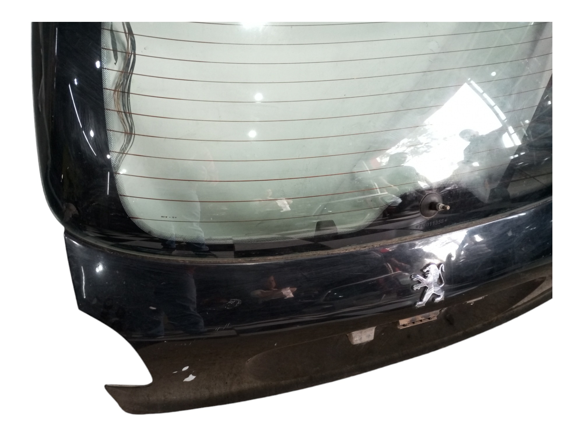 Tampao Tampa Traseira Peugeot 206 99 2002 2003 2006 2009  Preto 7