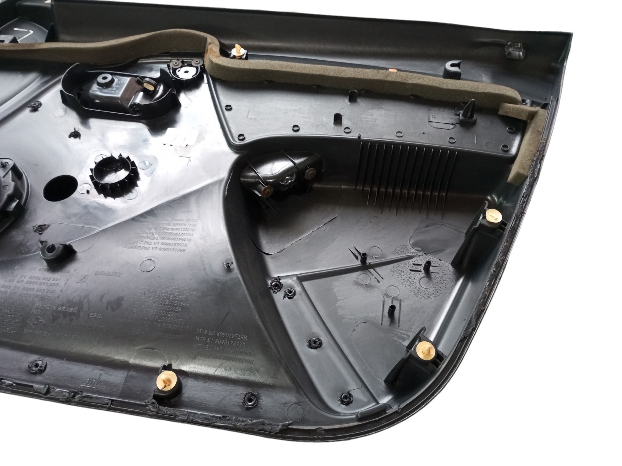 Forro Porta Renault Sandero 2008 2013 Dianteiro Esquerdo Cinza 5
