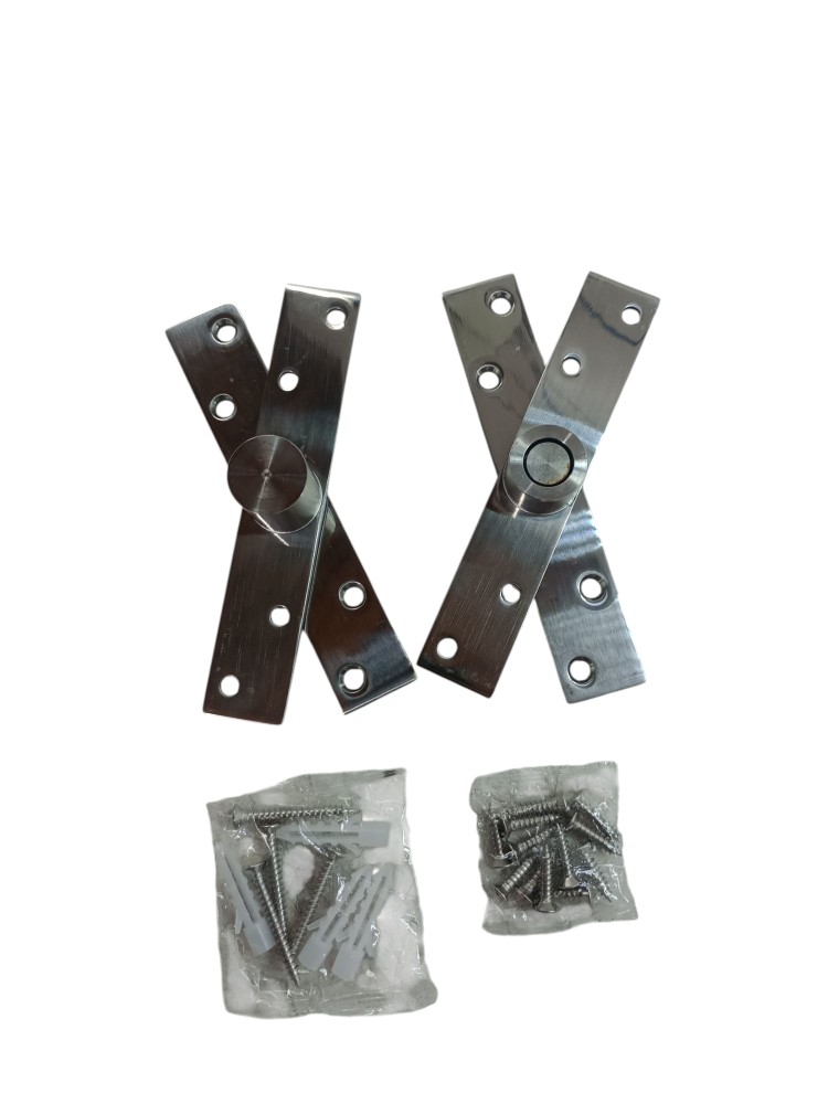 Dobradica Inox Polido Pivotante Porta Madeira 300 Kg