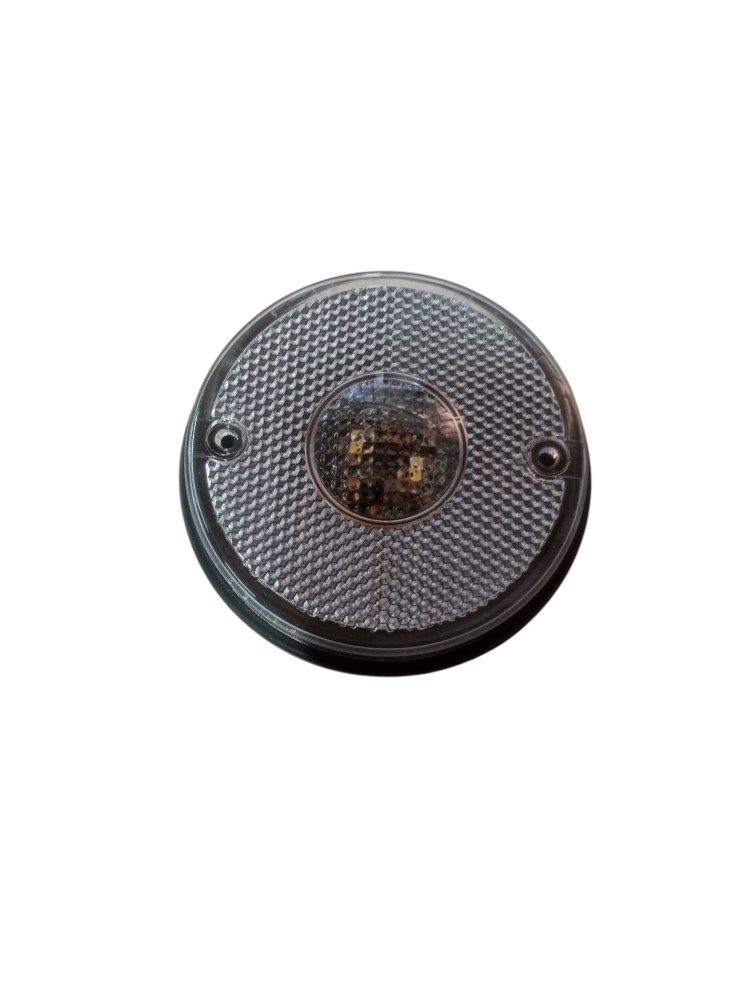 Sinalizador Lanterna Lateral Led 12v 24v Caminhao Branca 2un Transparente 5