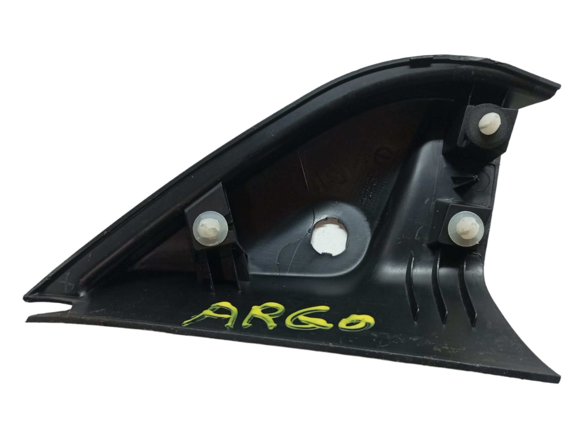 Moldura Interna Retrovisor Fiat Argo 2017 2020 2023 Direito Preto 5
