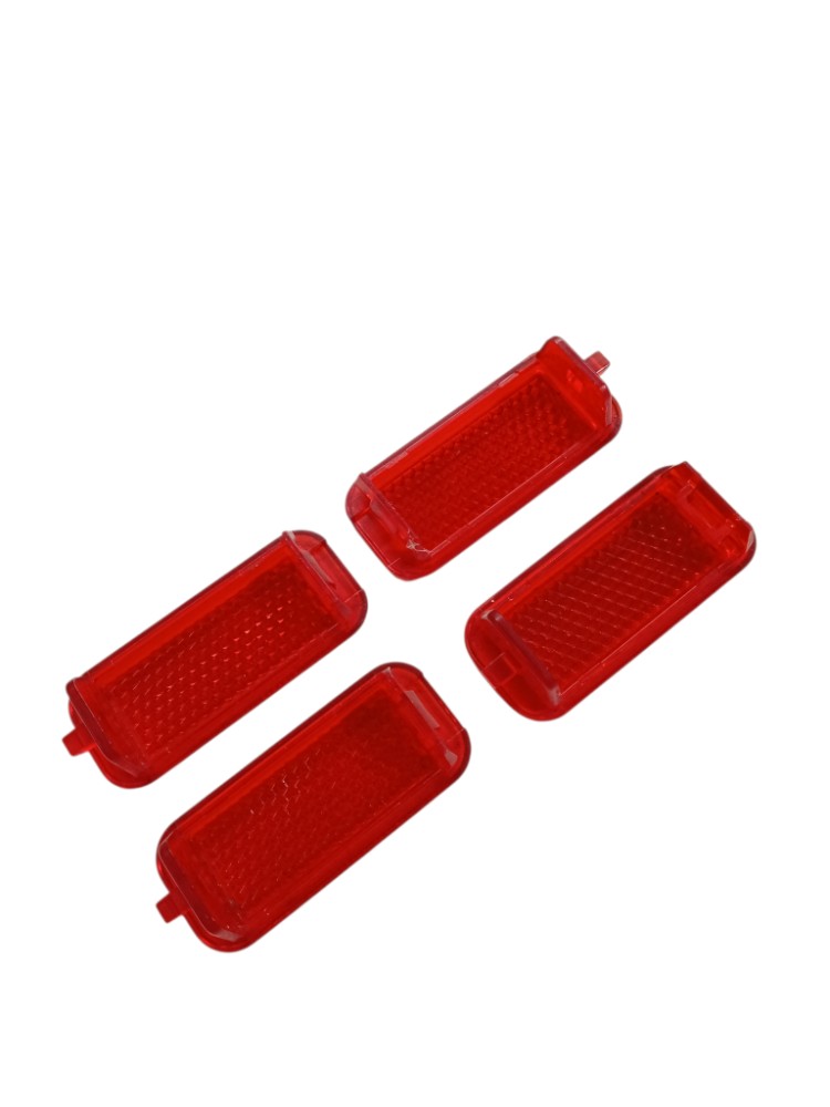 Jogo Refletor Olho Gato Porta Touareg 2008 2009 2010 Vermelho 4