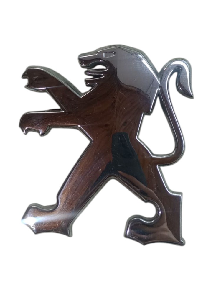 Emblema Peugeot Leao Simbolo Tampa Traseira Cromada 2008 Cromado 1