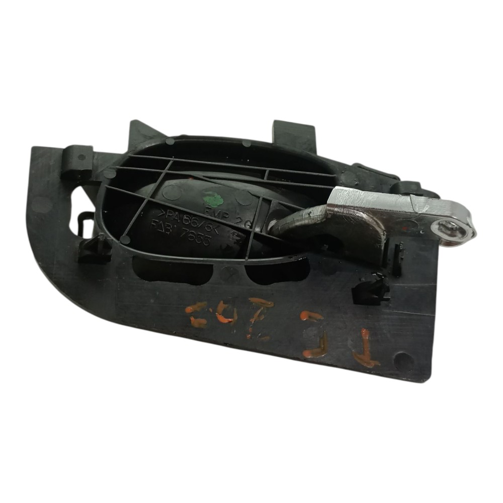 Macaneta Interna Peugeot 206 207 2001 2011 Traseira Esquerda Preto Traseira 5