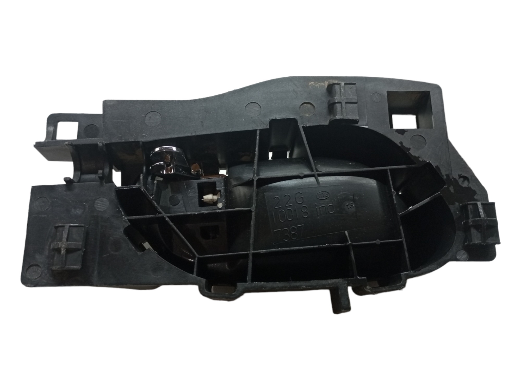 Macaneta Interna Peugeot 407 2006 2007 Traseira Esquerda Cromado Traseira 5