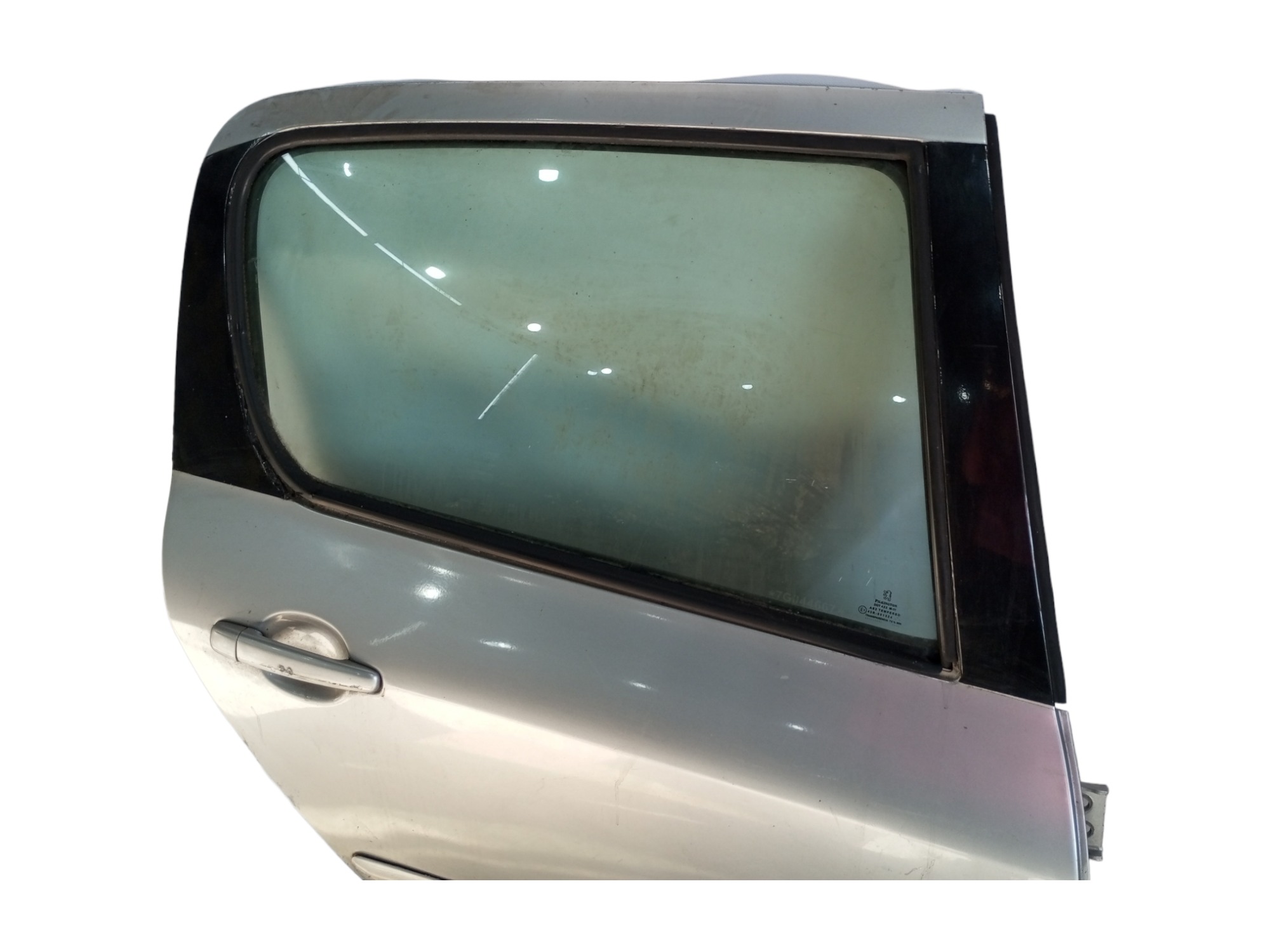 Porta Peugeot 307 2007 2008 2010 2011 2012 Traseira Direita Traseira Direito Prata 2