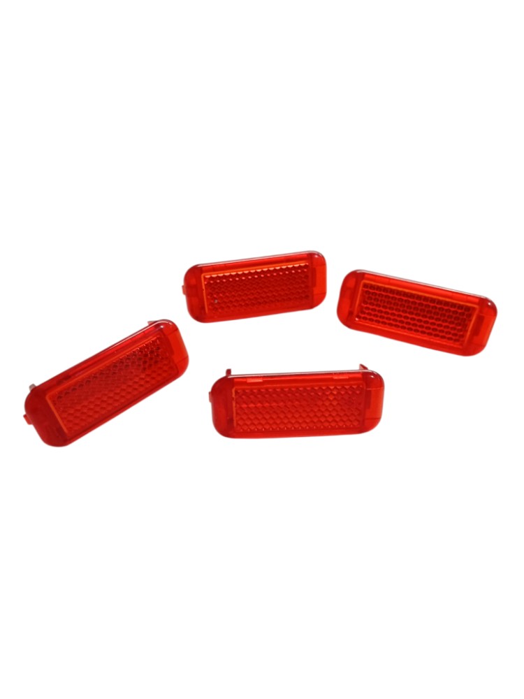 Jogo Refletor Olho Gato Porta Touareg 2008 2009 2010 Vermelho 2