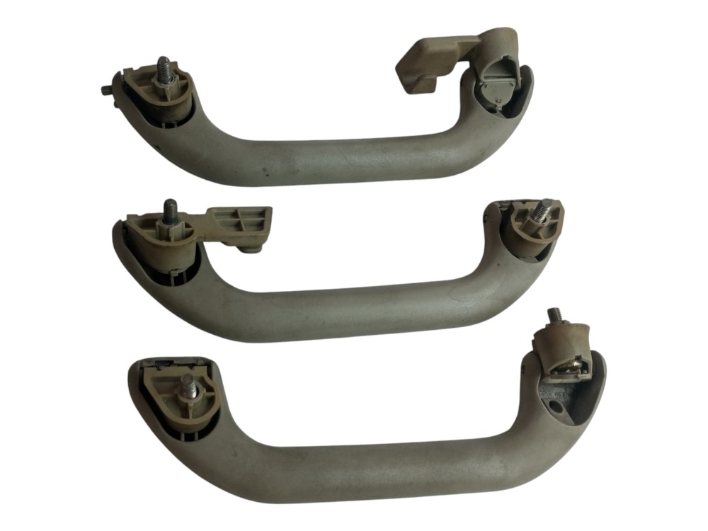 Kit 3 Alça Teto Pqp Chery Cielo 2009 2010 2011 2012 Puxador Cinza 5