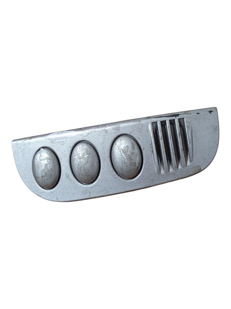Moldura Botao Falso Painel Citroen C3 2006 2009 2011 Cinza