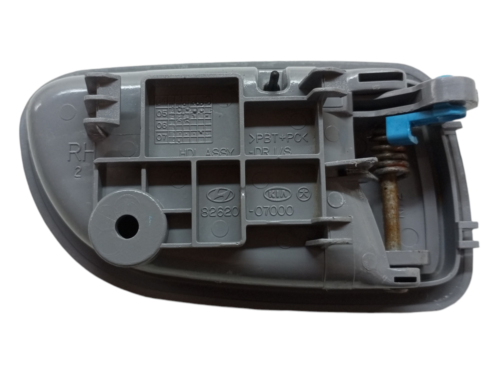 Macaneta Interna Kia Picanto 2007 2008 2009 Lado Direito Cinza Dianteira/traseira 6