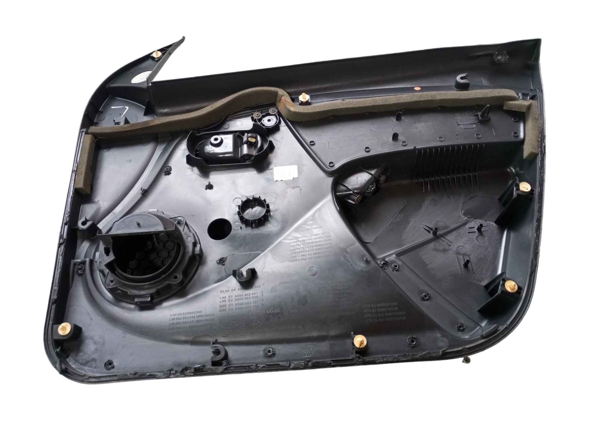 Forro Porta Renault Sandero 2008 2013 Dianteiro Esquerdo Cinza 8