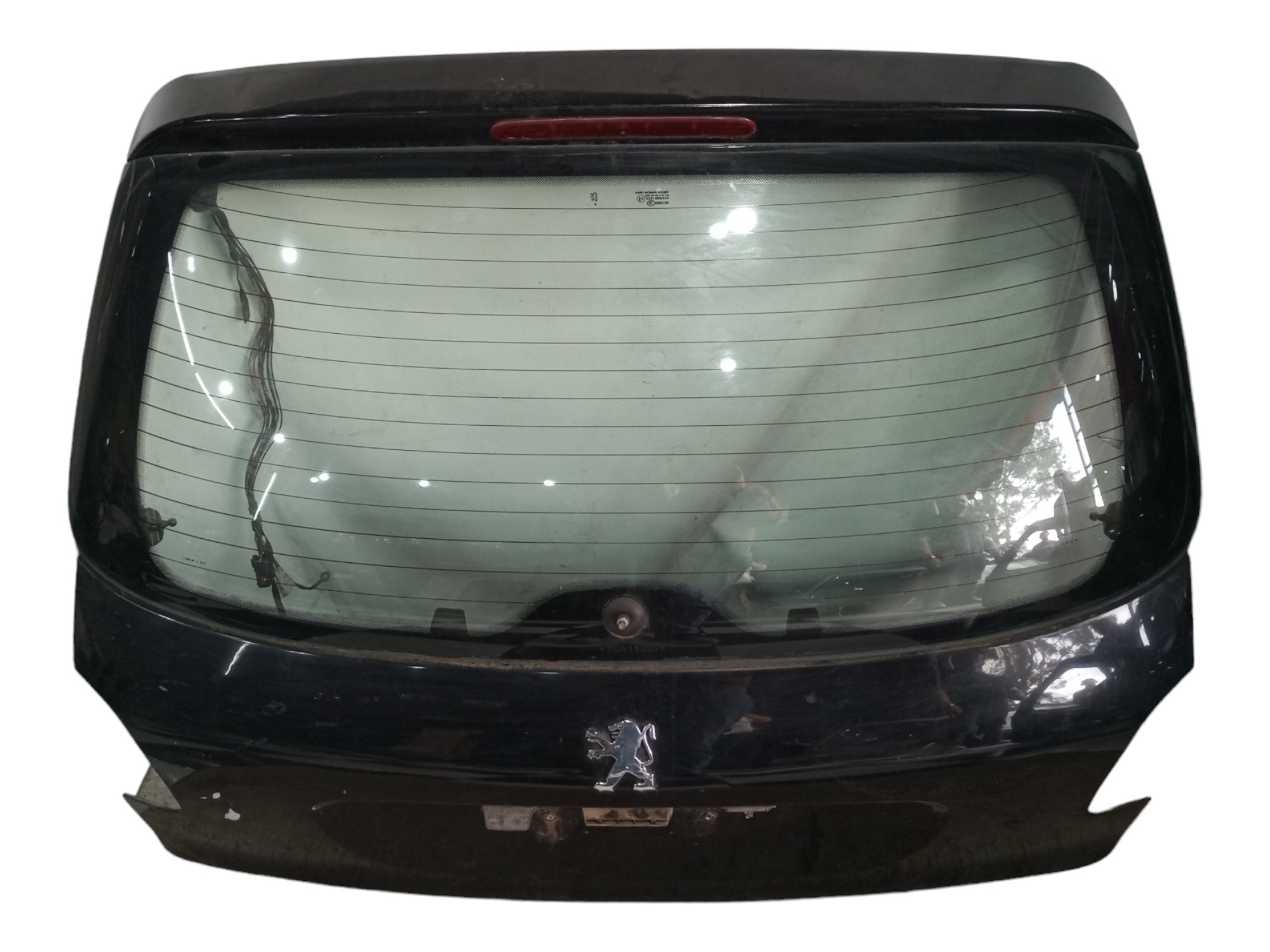 Tampao Tampa Traseira Peugeot 206 99 2002 2003 2006 2009  Preto 1