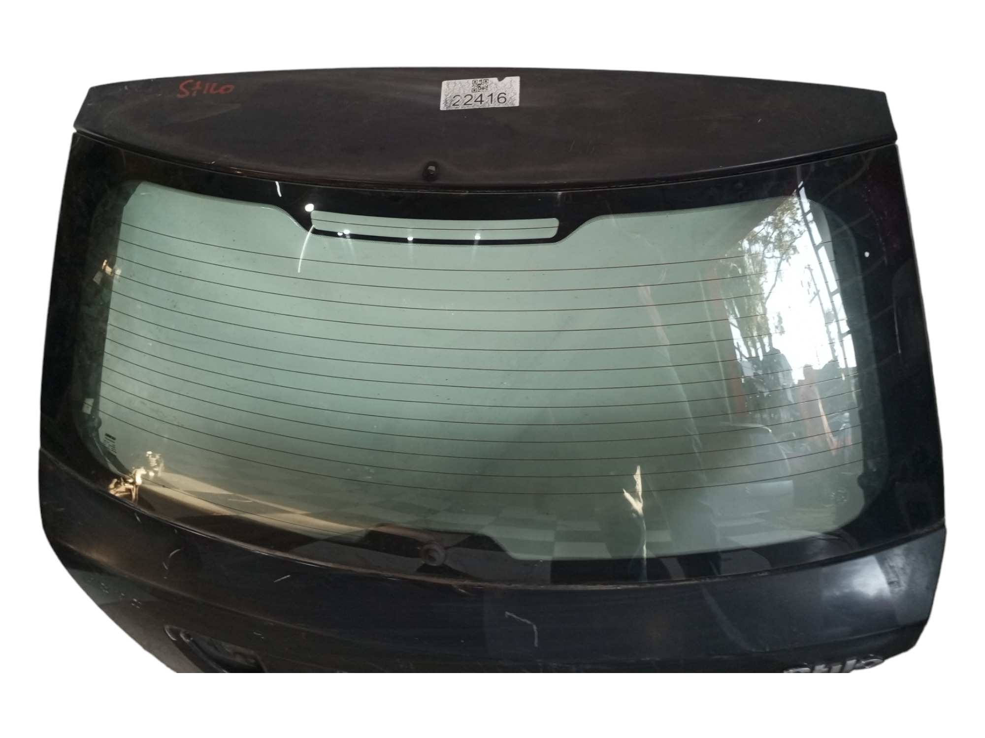 Tampao Tampa Traseira Fiat Stilo 2003 2004 2005 2007 2008 Preto 8