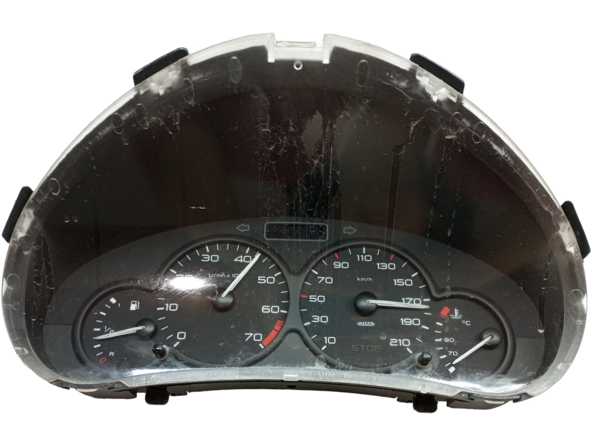 Painel Instrumento Peugeot 206 99 2003 2005 2008 Velocímetro Preto 1