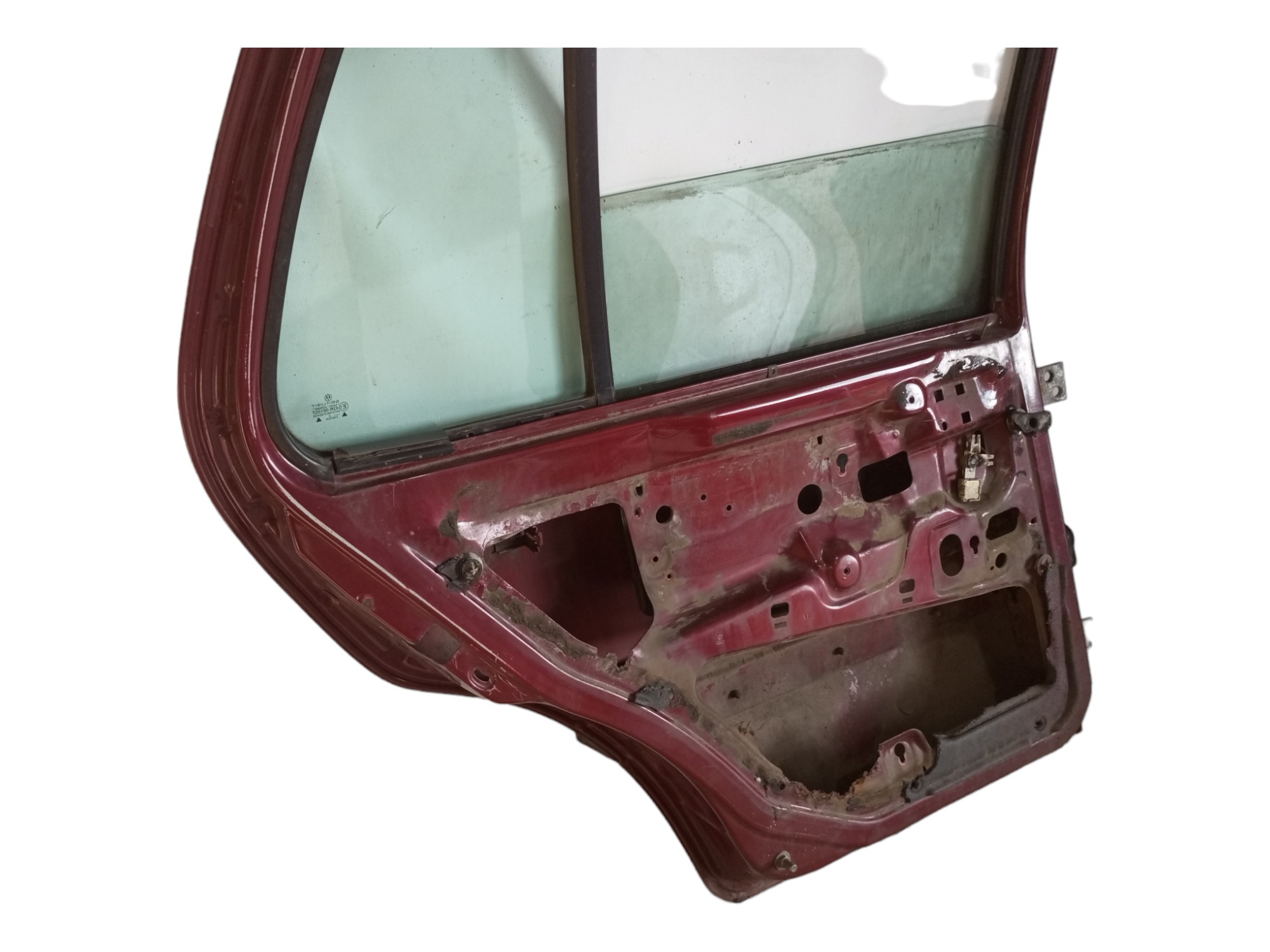 Porta Golf 93 94 95 96 97 98 Traseira Esquerda Volkswagen Traseira Esquerdo Vermelho 9
