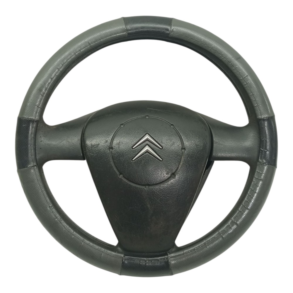Volante Direcao Citroen C3 2003 2012 Original Recapado Preto