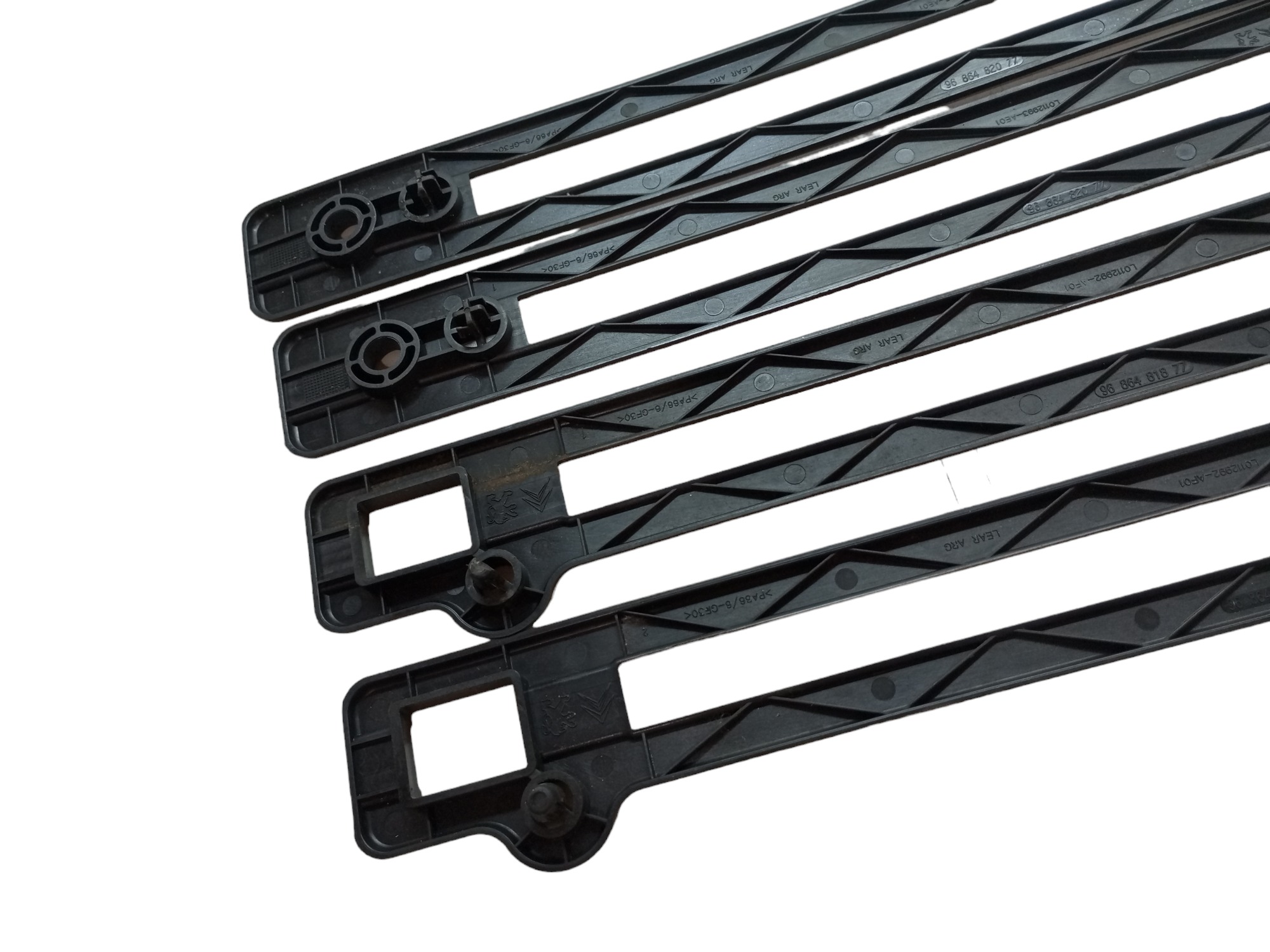 Kit Acabamento Trilho Banco Citroen C4 Pallas 2008 2010 2012 Preto 6