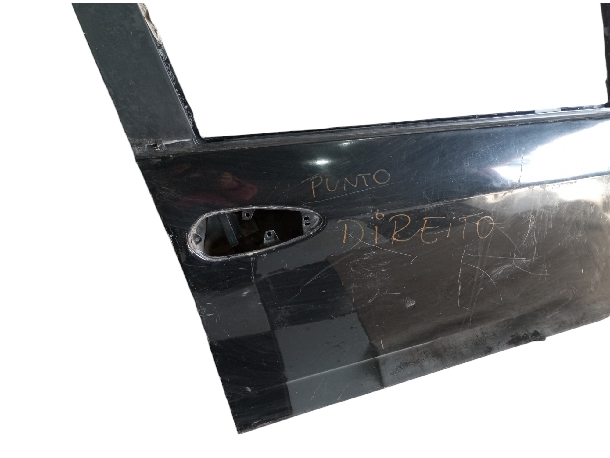 Porta Fiat Punto 2008 2010 2012 2014 2016 Dianteira Direita Dianteira Direita Preto 9