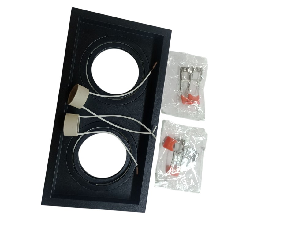 Kit Spot Embutir Duplo Recuado Retangular Ar70 Ajustavel 4