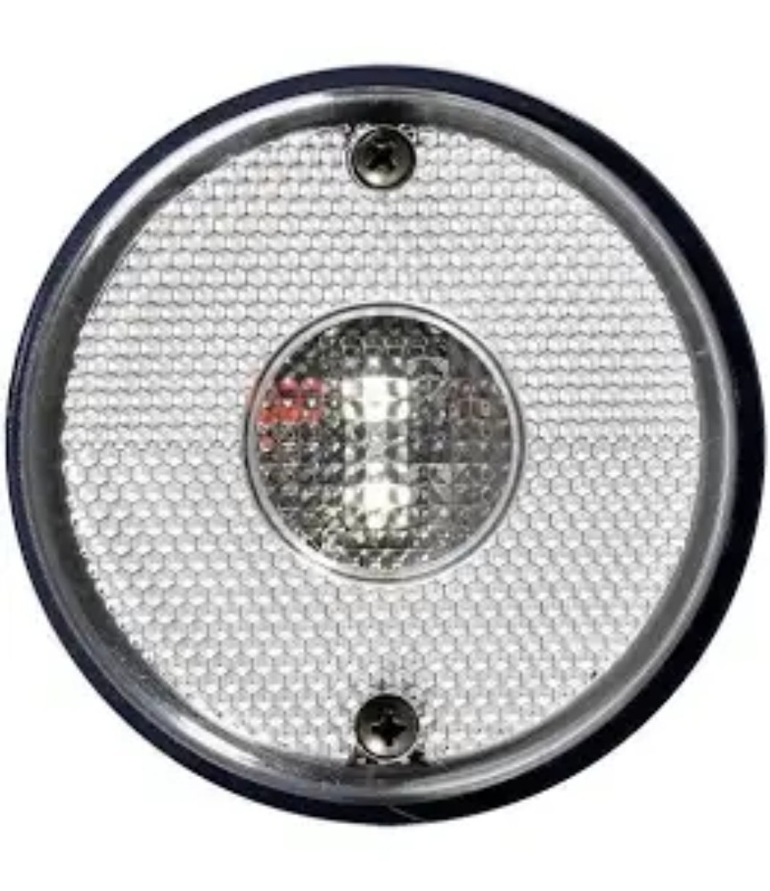 Kit Sinalizador Lanterna Lateral Led 12/24v Caminhao Carreta Direito Transparente