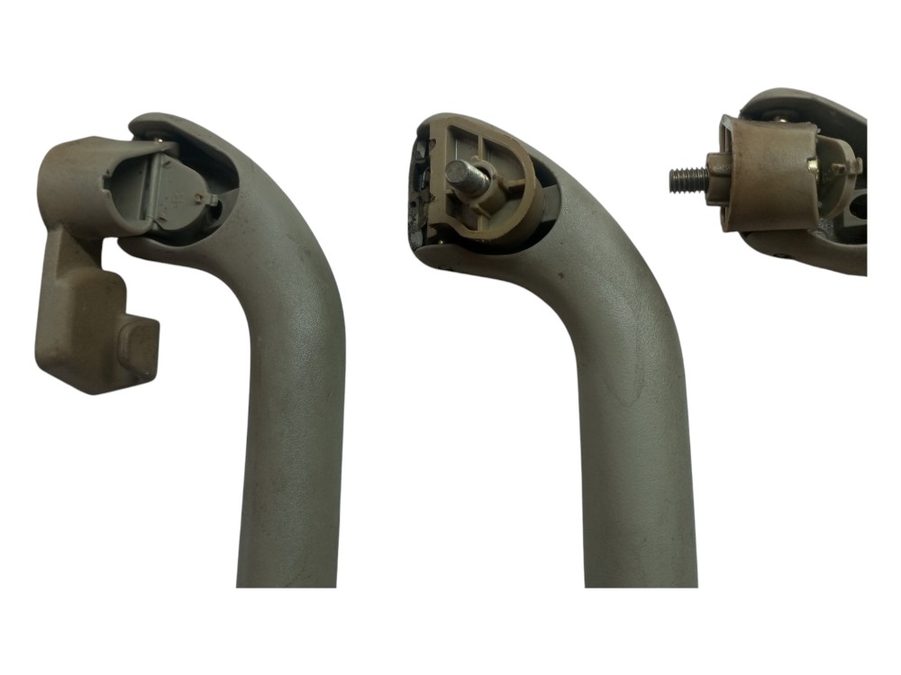 Kit 3 Alça Teto Pqp Chery Cielo 2009 2010 2011 2012 Puxador Cinza 8