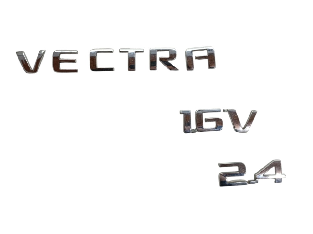 Emblema Vectra 2.4 16v 2006 2008 2010 2012 Letras Cromadas Prata 3
