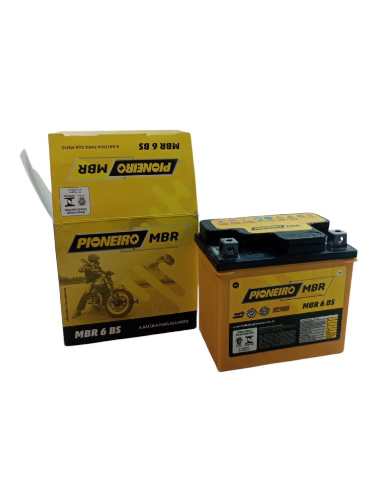 Bateria Moto Honda Elite 150 Biz 125 160 6ah Direito Mbr 6bs 4