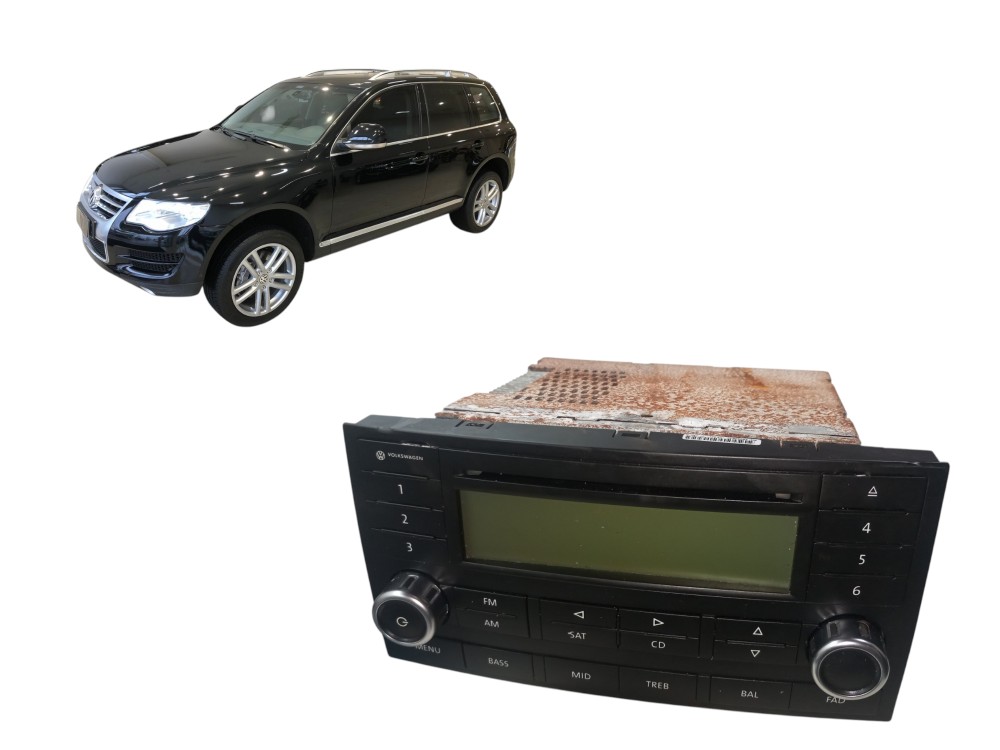 Radio Cd Player Volkswagen Touareg 2008 2009 2010 Usado