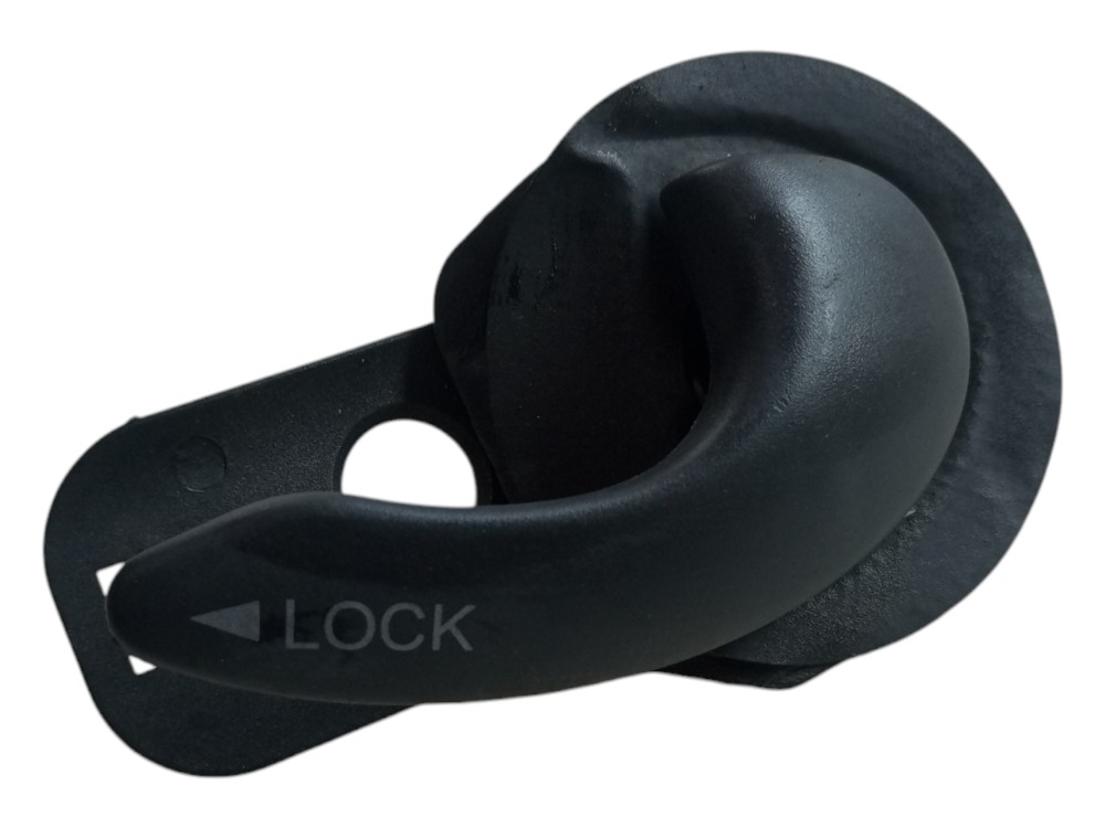 Macaneta Interna Fiat Palio 2002 2004 2008 Traseira Direita  Preto Traseira 2