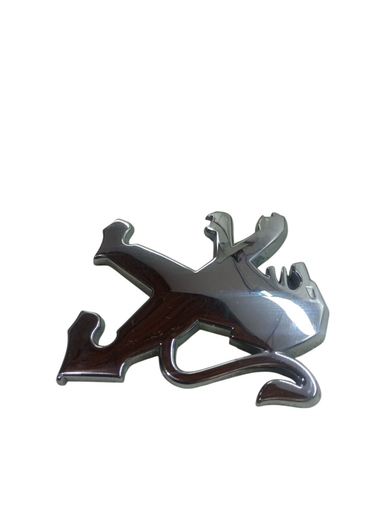Emblema Peugeot Leao Simbolo Tampa Traseira Cromada 2008 Cromado 3